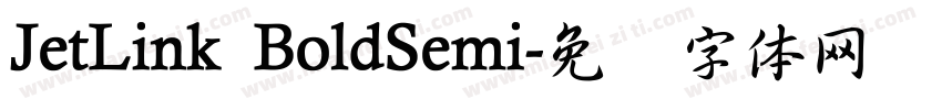 JetLink BoldSemi字体转换